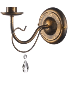 APPLIQUE 1 LUCE ONLI "DELIA" BRONZO E14
